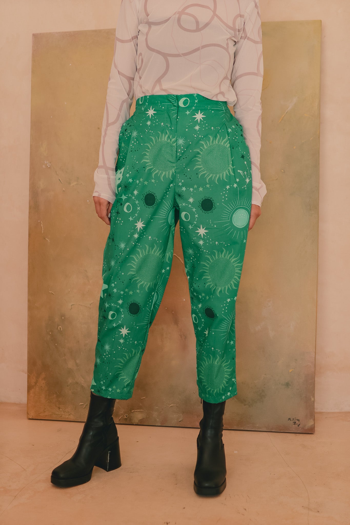 CALLA X ADINIA PANTS IN GREEN