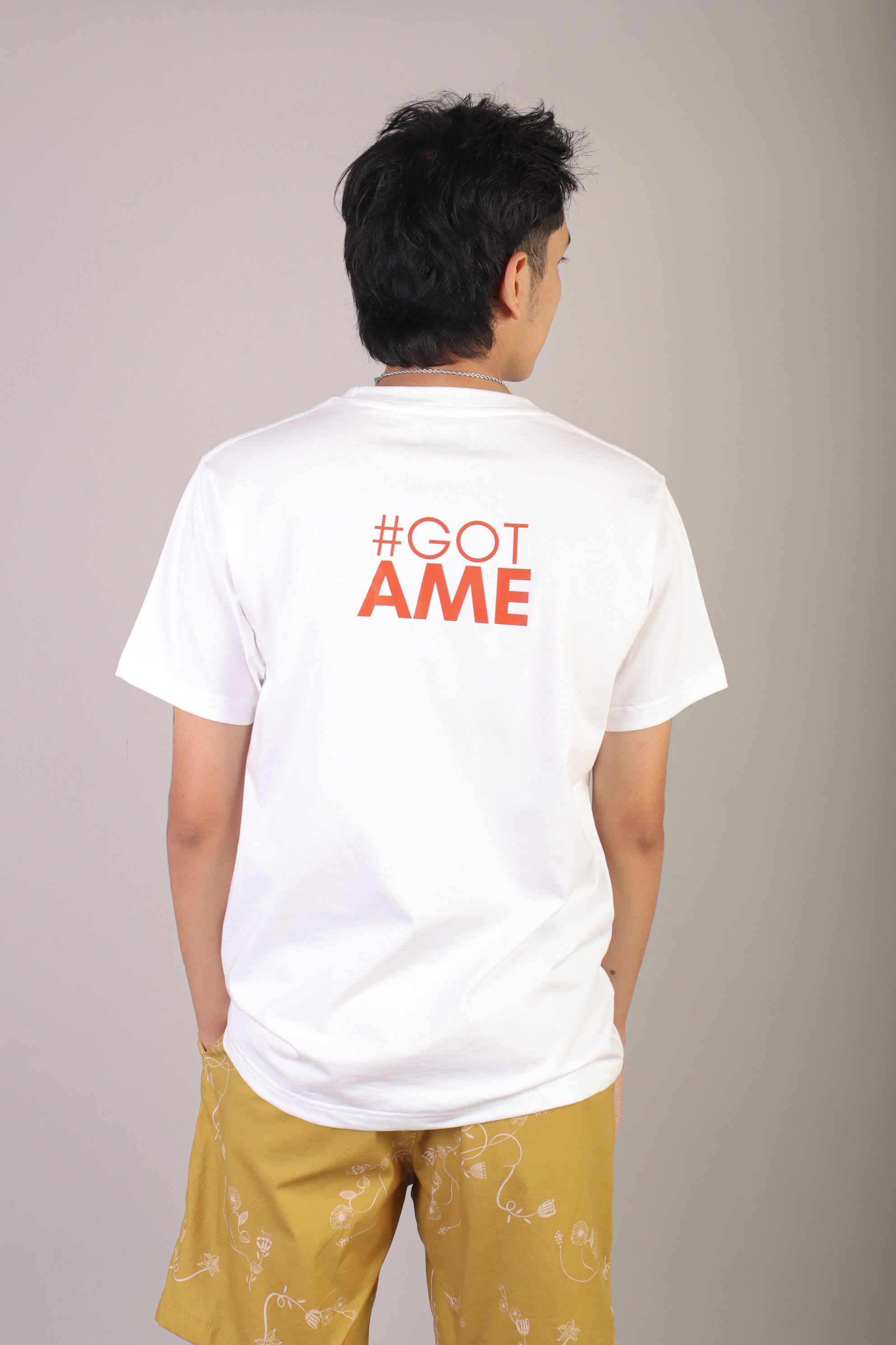 GOT AME RED TEE WHITE