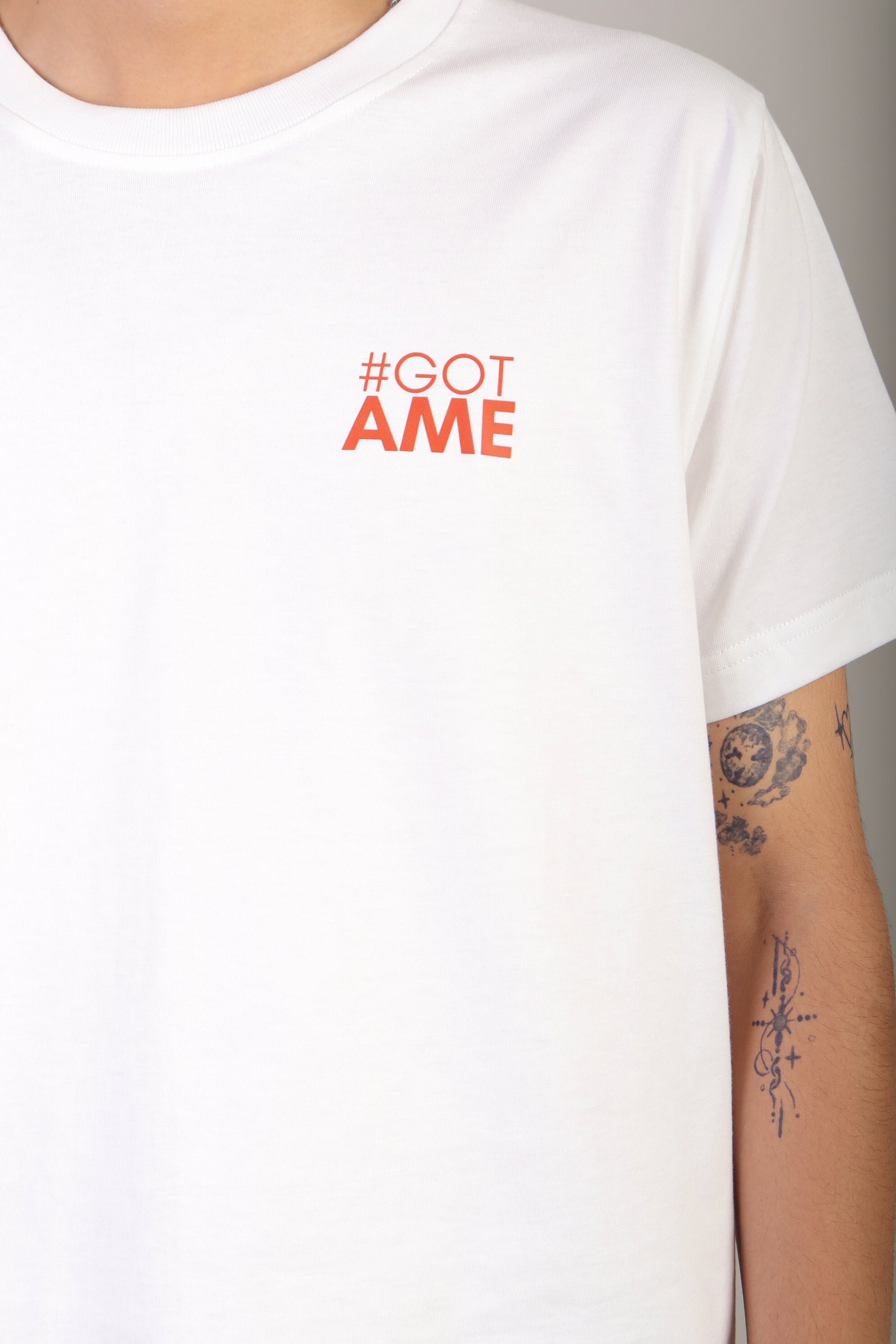 GOT AME RED TEE WHITE