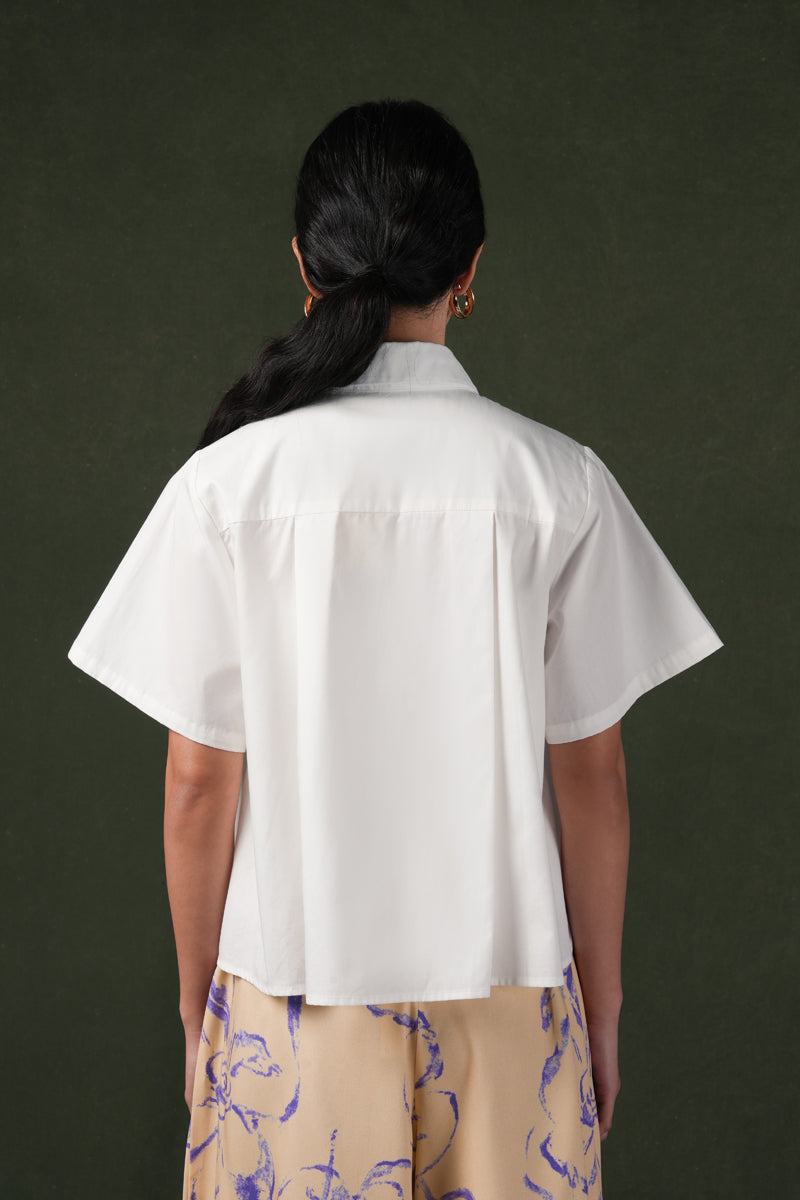Isoria Embroidery Shirt - Perle