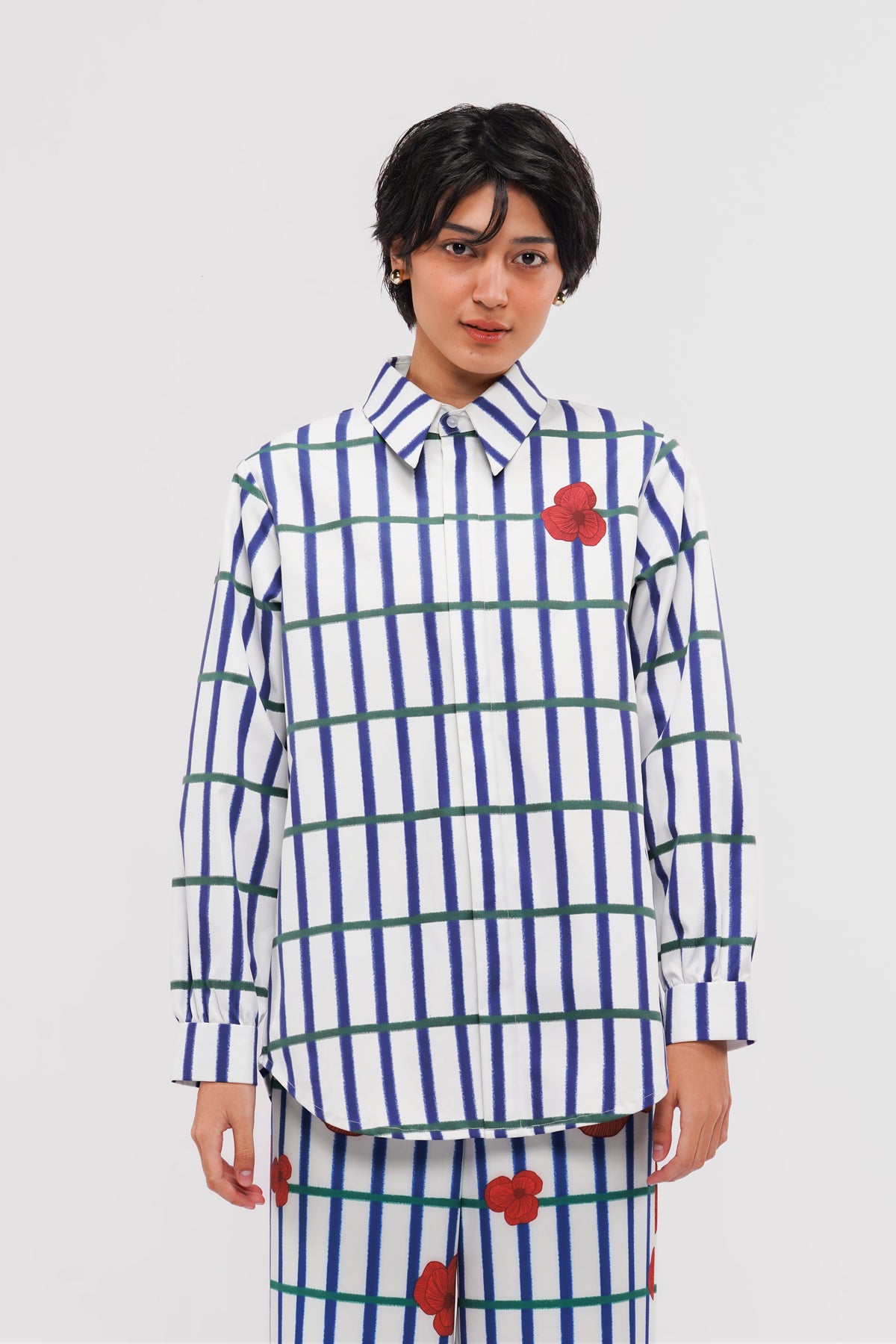 Jolie Long Shirt - Berries