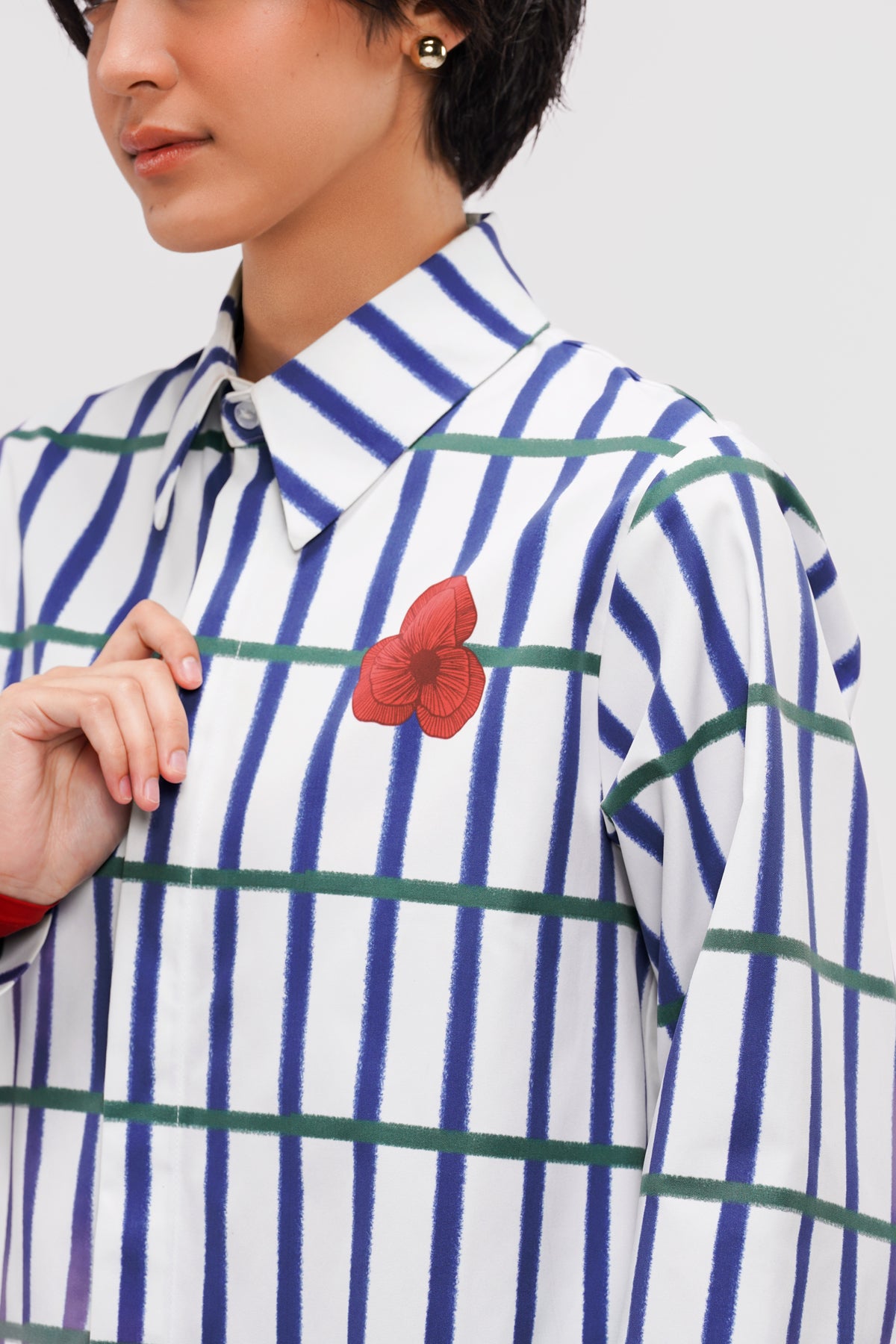 Jolie Long Shirt - Berries