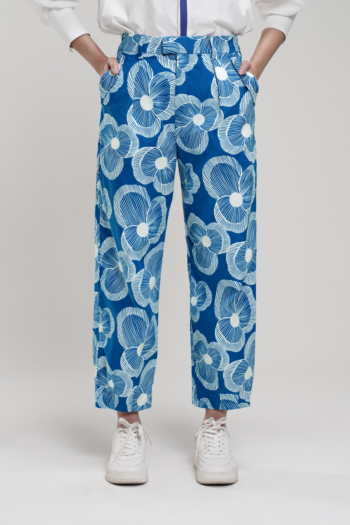 Karmen Corduroy Pants - Blue
