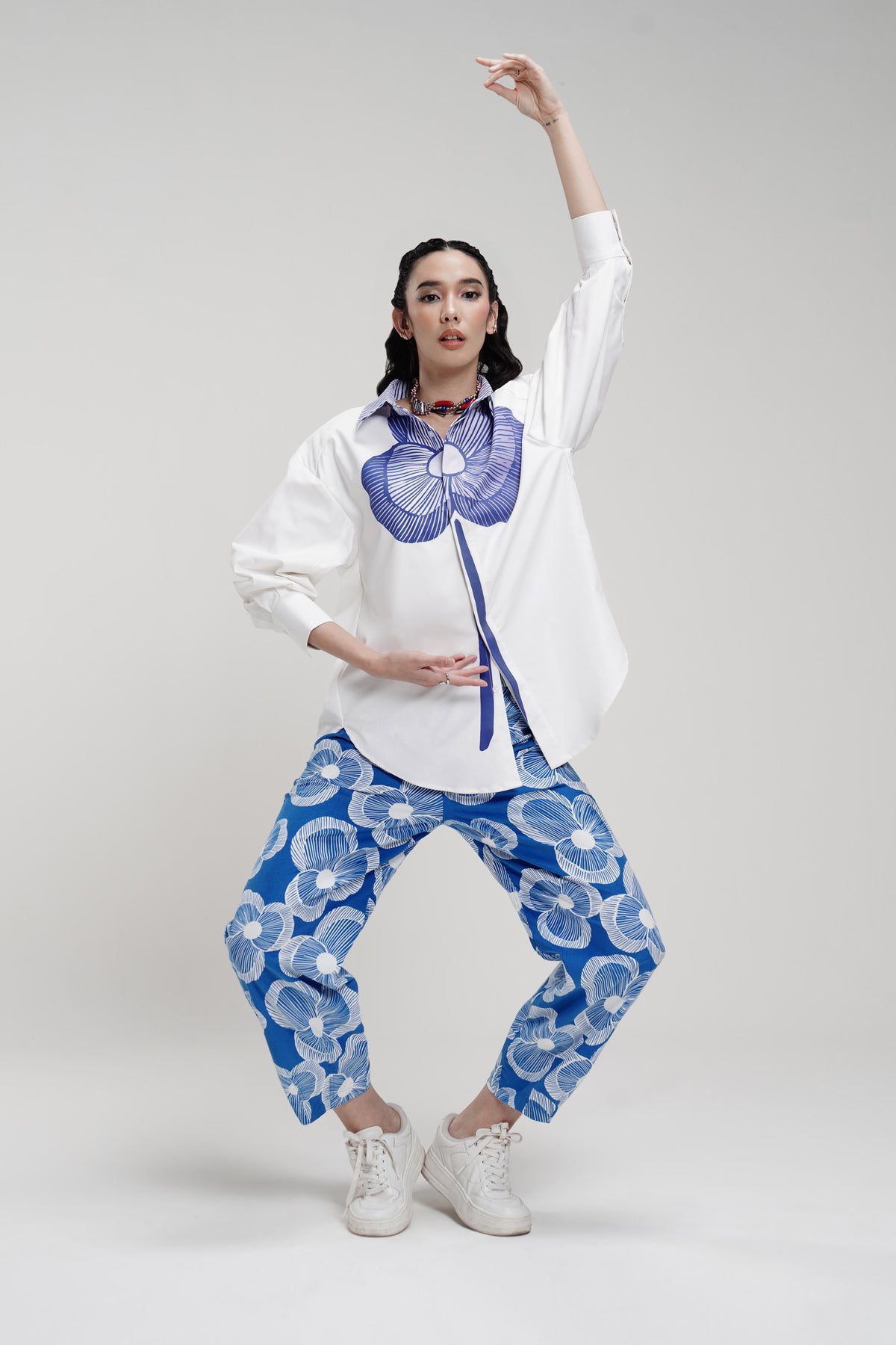 Karmen Long Shirt - Blue
