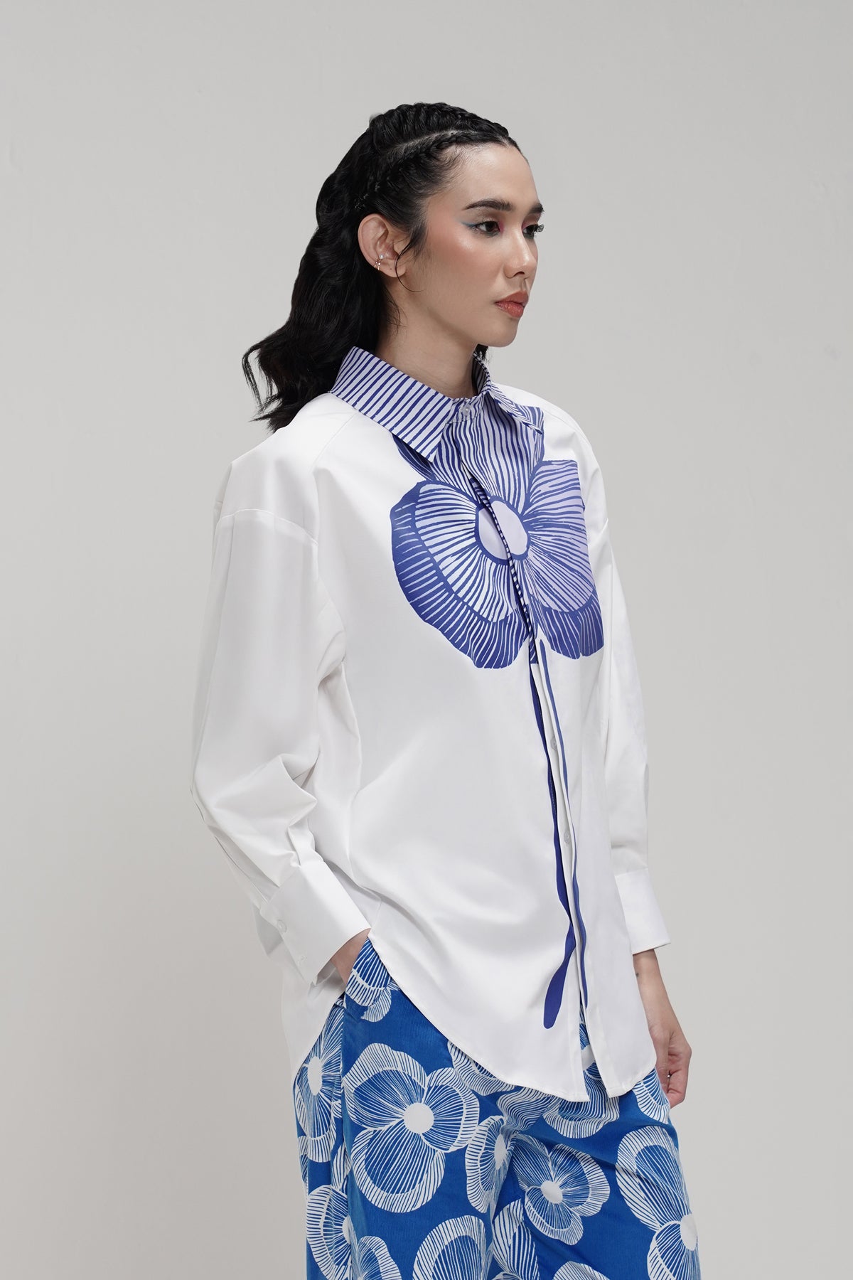 Karmen Long Shirt - Blue