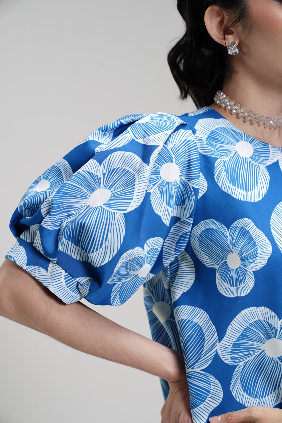 Karmen Midi Dress - Blue