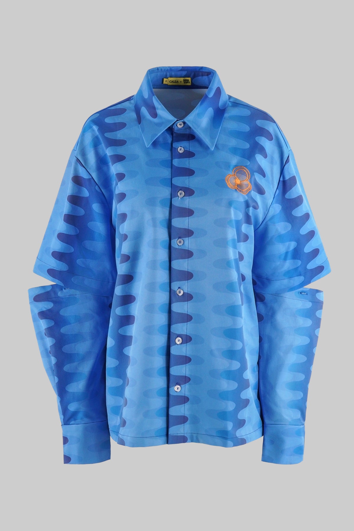 Karmen Wavy Shirt - Blue
