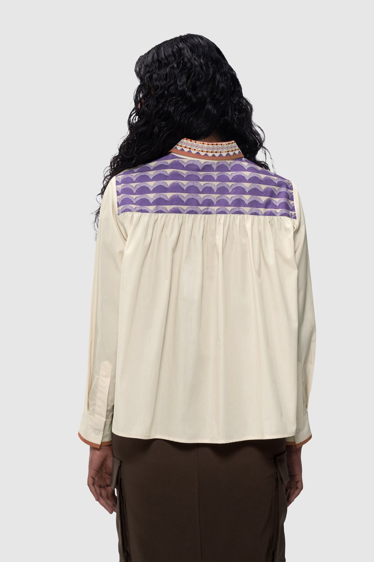 Lattice Pocket Shirt - Peach