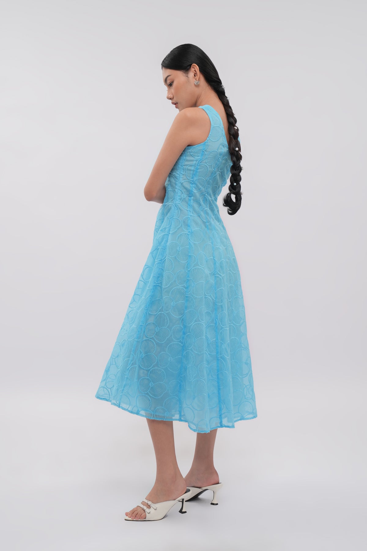 Liora Organza Dress - Sky