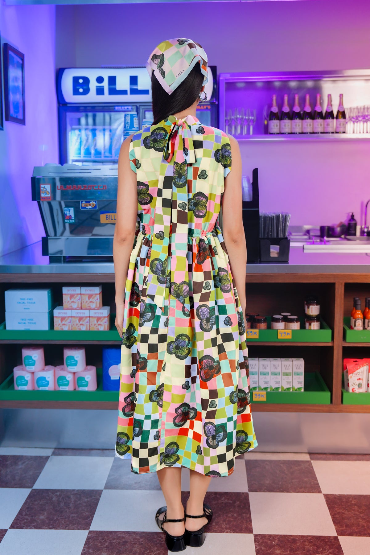 Lucid Bloom Midi Dress - Hues