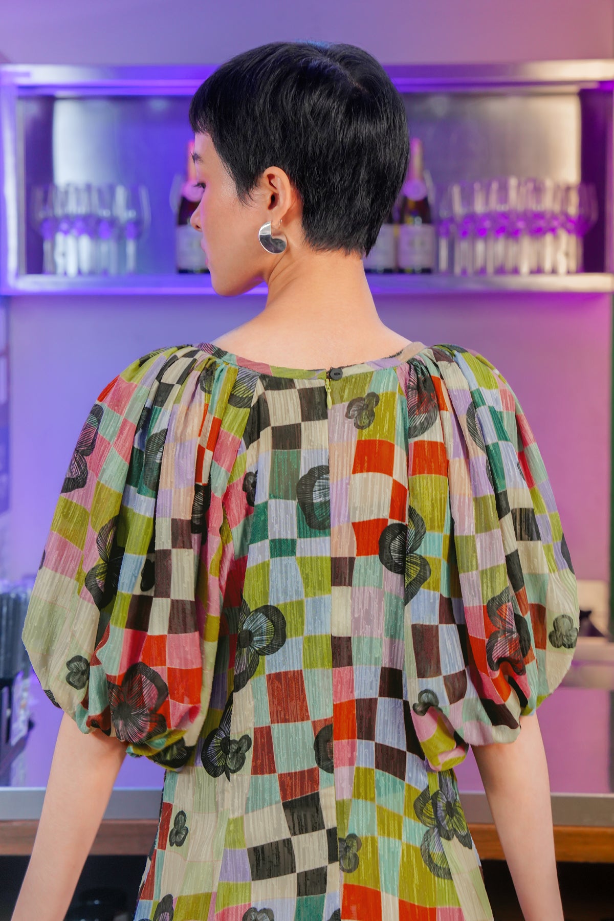 Lucid Bloom Puffy Dress - Hues