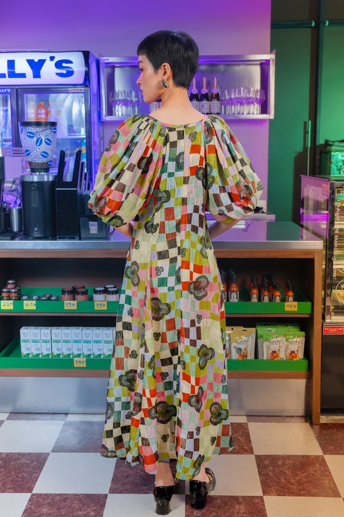 Lucid Bloom Puffy Dress - Hues