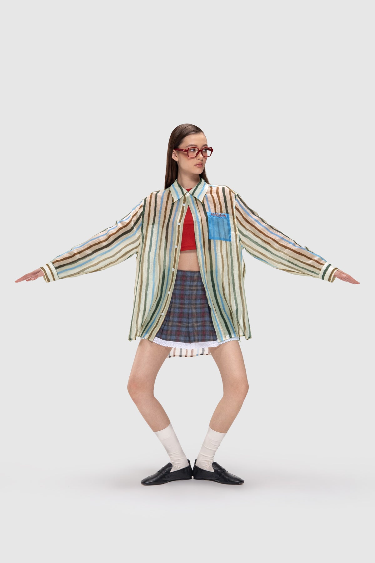Lydia Striped Shirt - Multicolor