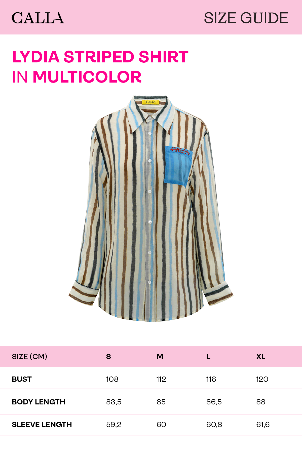 Lydia Striped Shirt - Multicolor