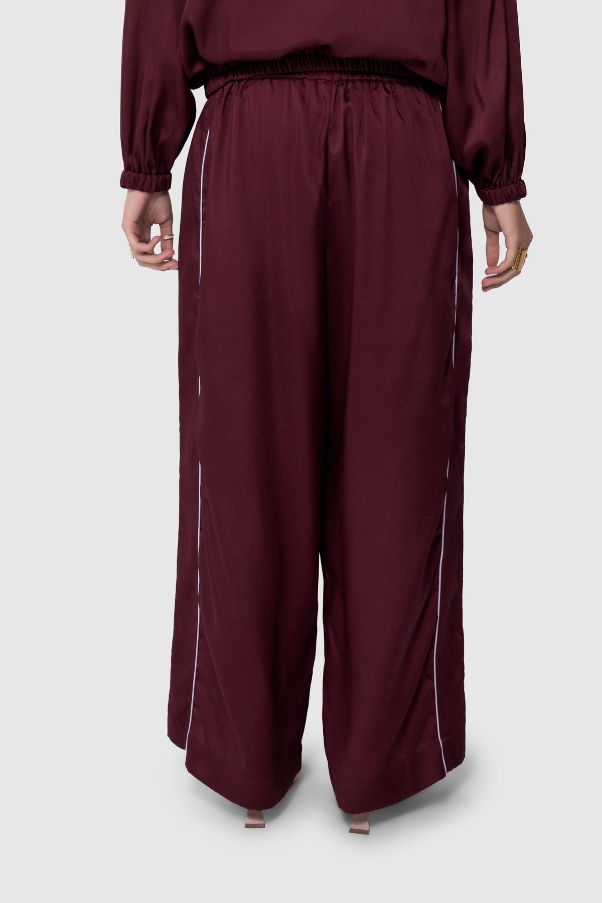 Medallion Athleisure Pants - Ruby
