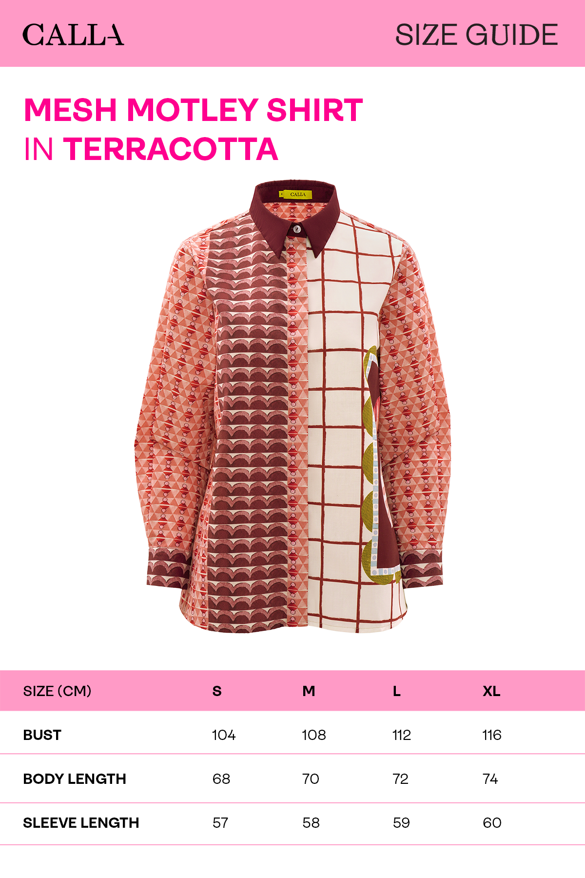 Mesh Motley Shirt - Terracotta