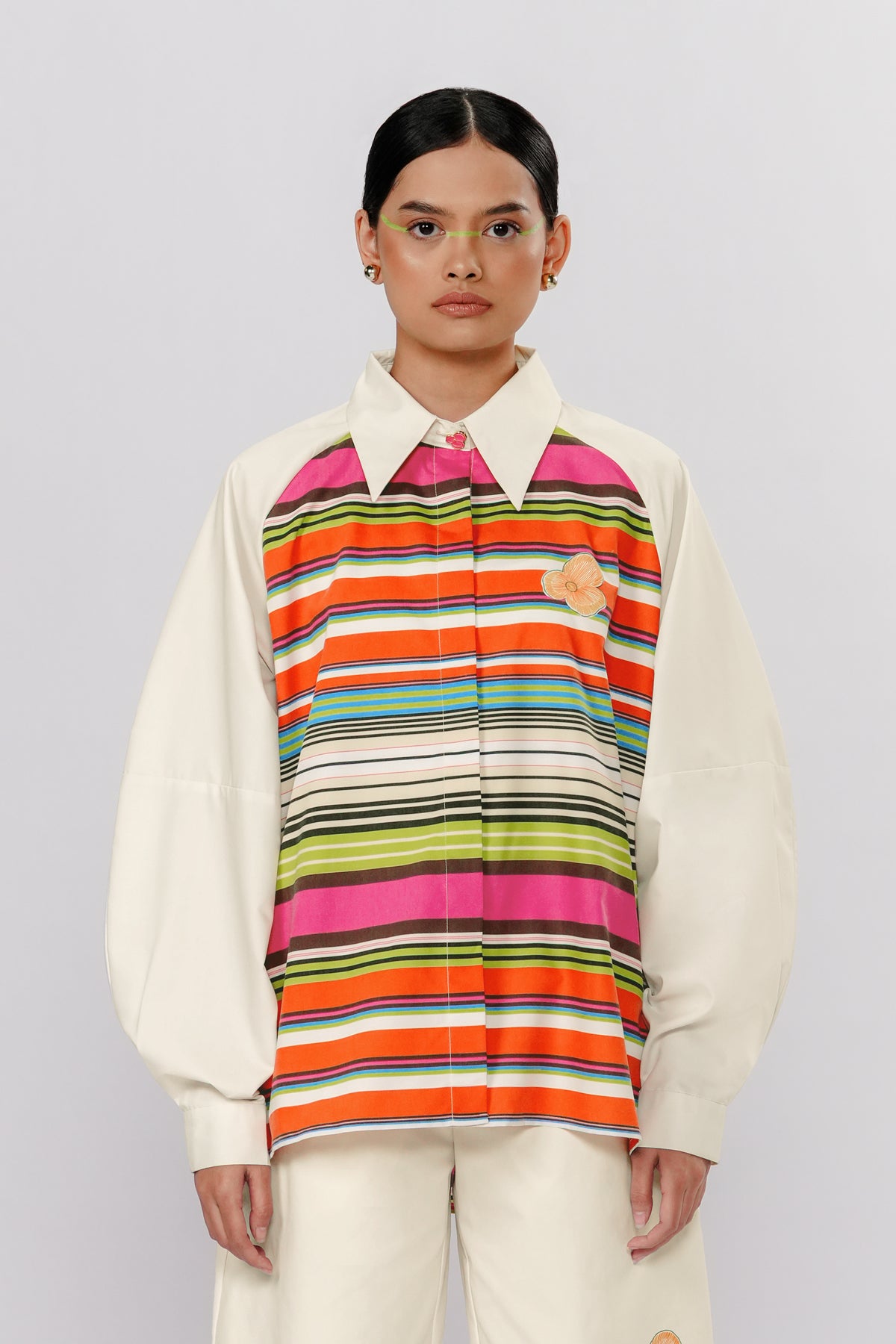 Misty Outer Shirt - Vermillion