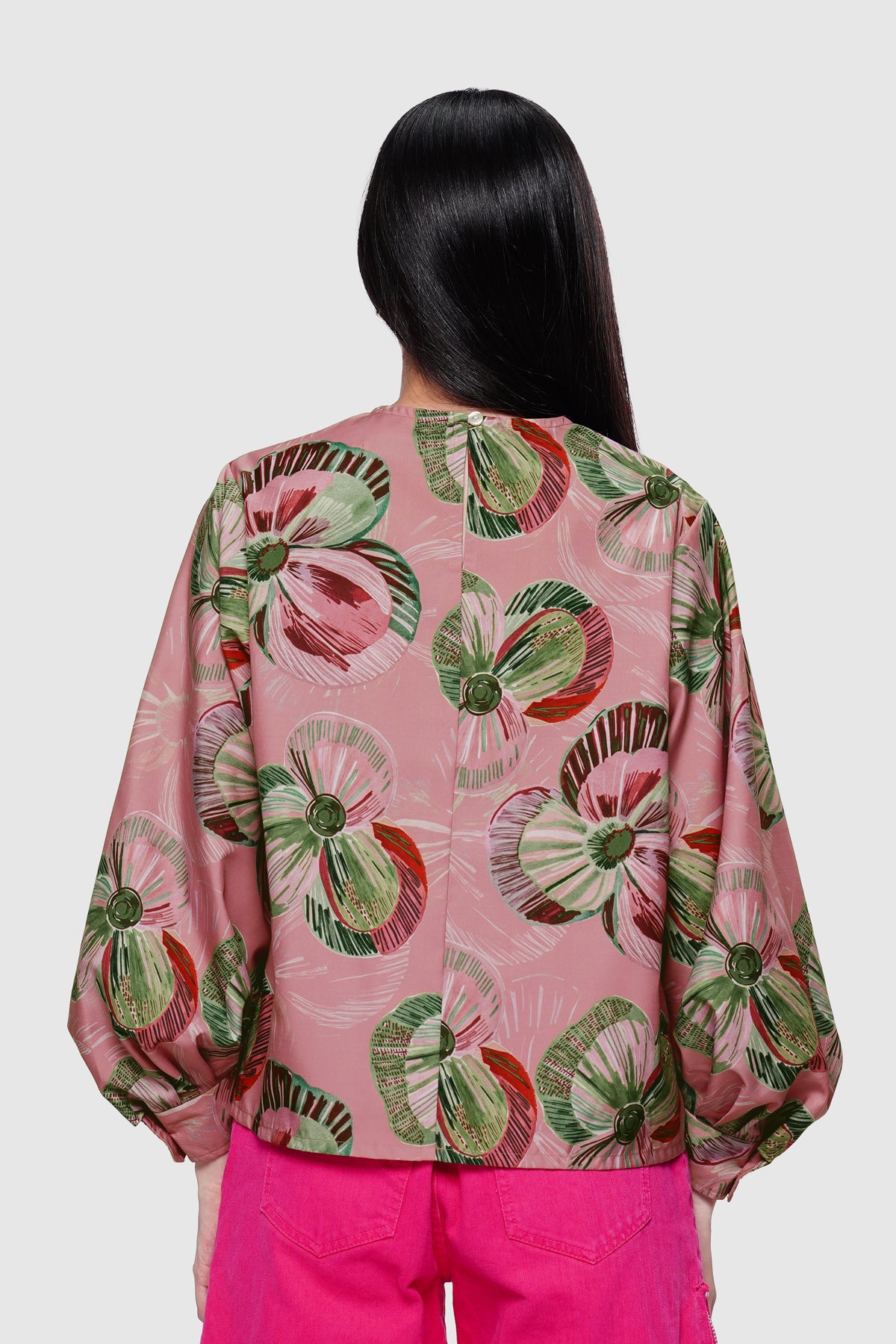 Mossveil Folded Blouse - Rosetaupe