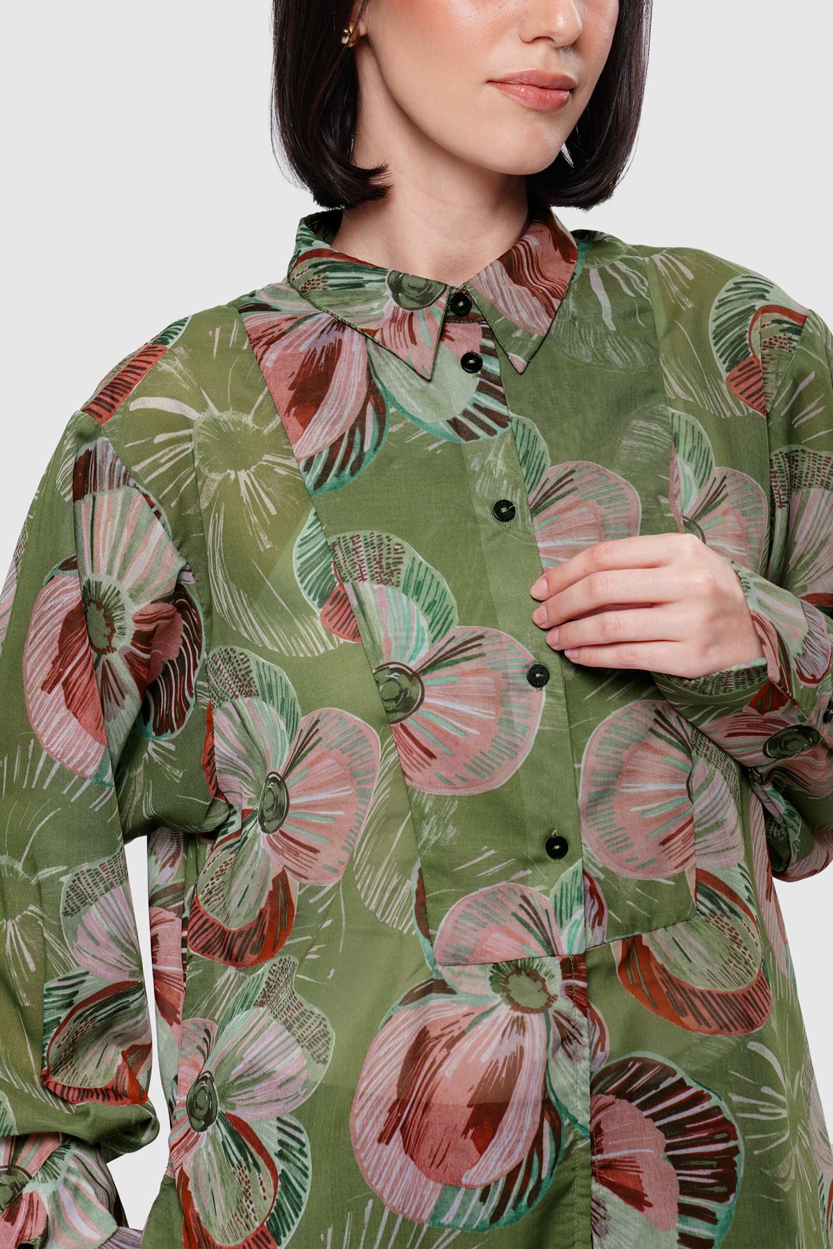 Mossveil Yoke Shirt - Cypress