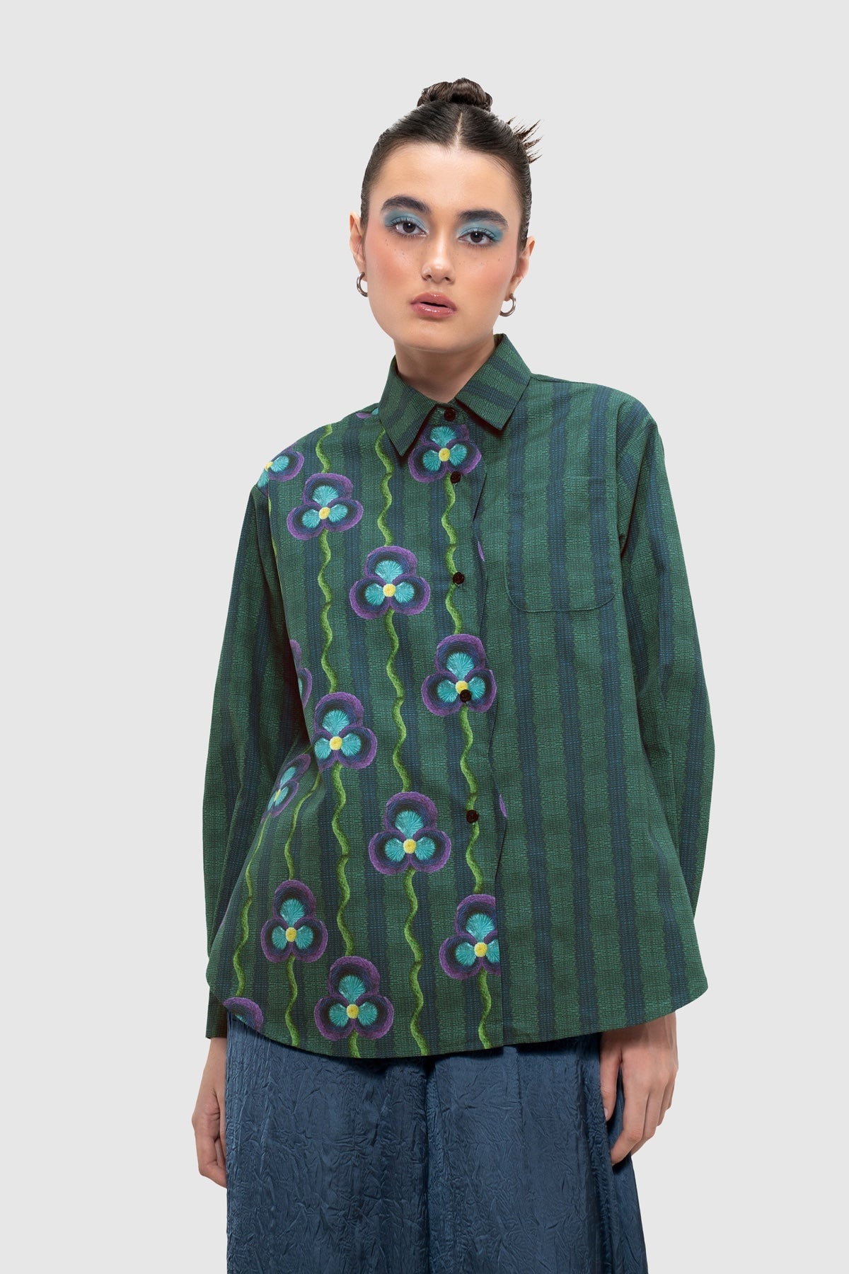 Mossy Zigzag Shirt - Arbor
