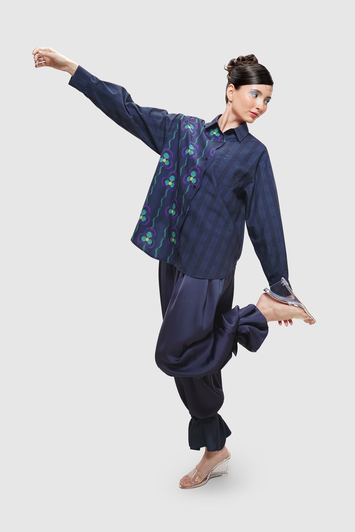 Mossy Zigzag Shirt - Nocturne