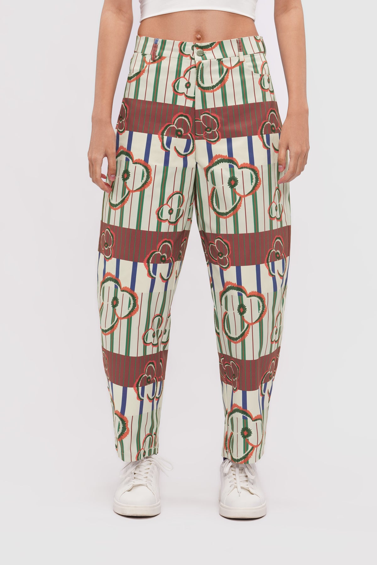 Megan Barrel Pants - Autumn Brick