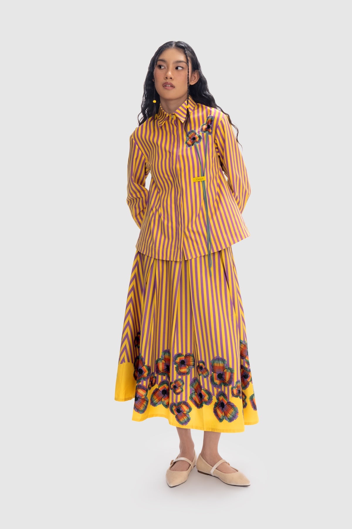 Mimosa Appliqué Shirt - Spectra