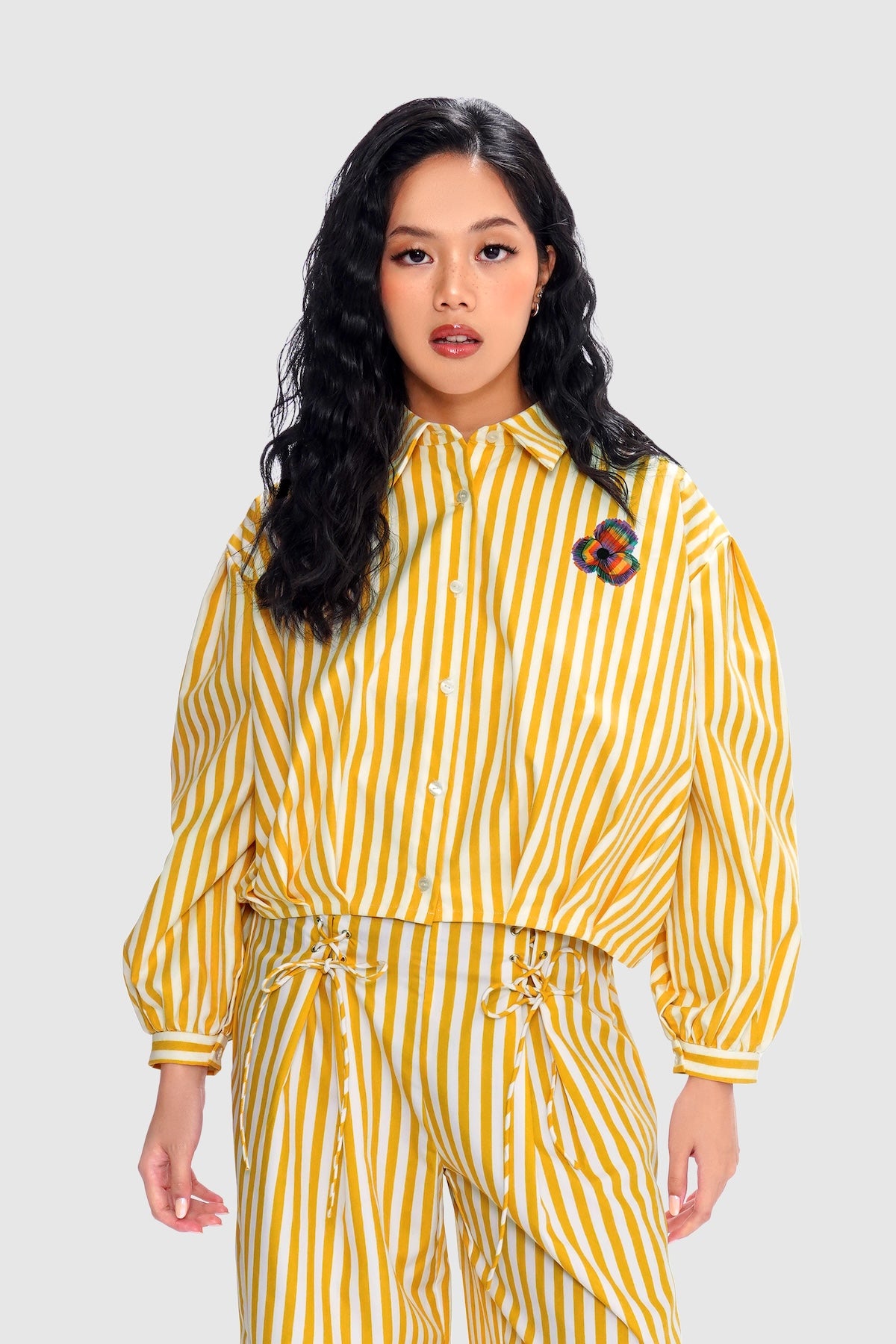 Mimosa Boxy Shirt - Goldenrod
