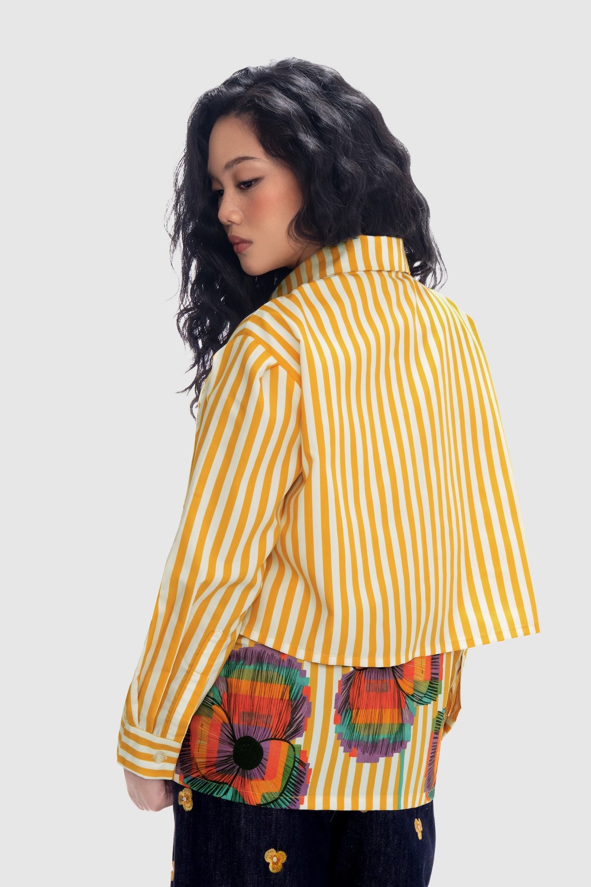 Mimosa Layered Shirt - Goldenrod
