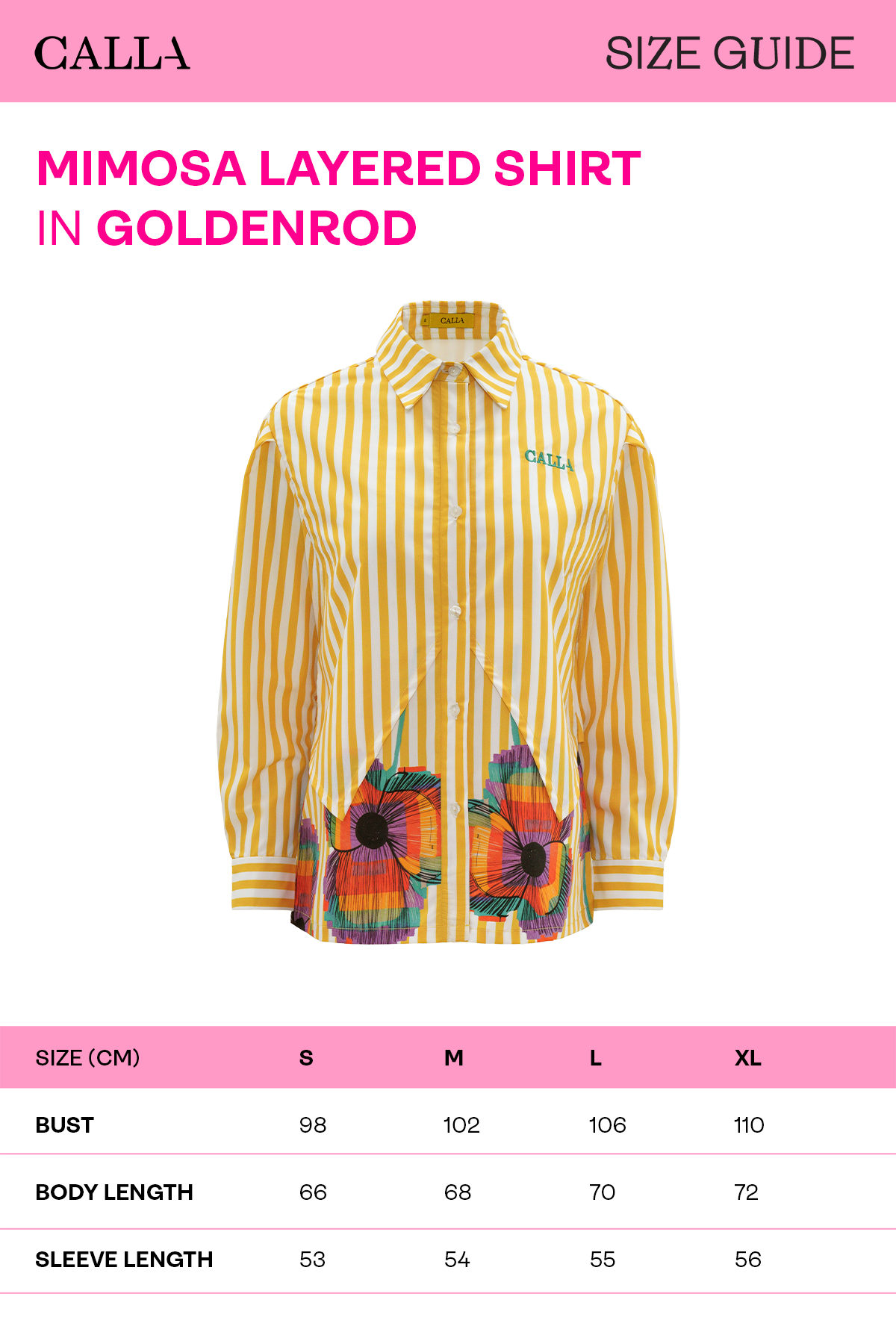 Mimosa Layered Shirt - Goldenrod