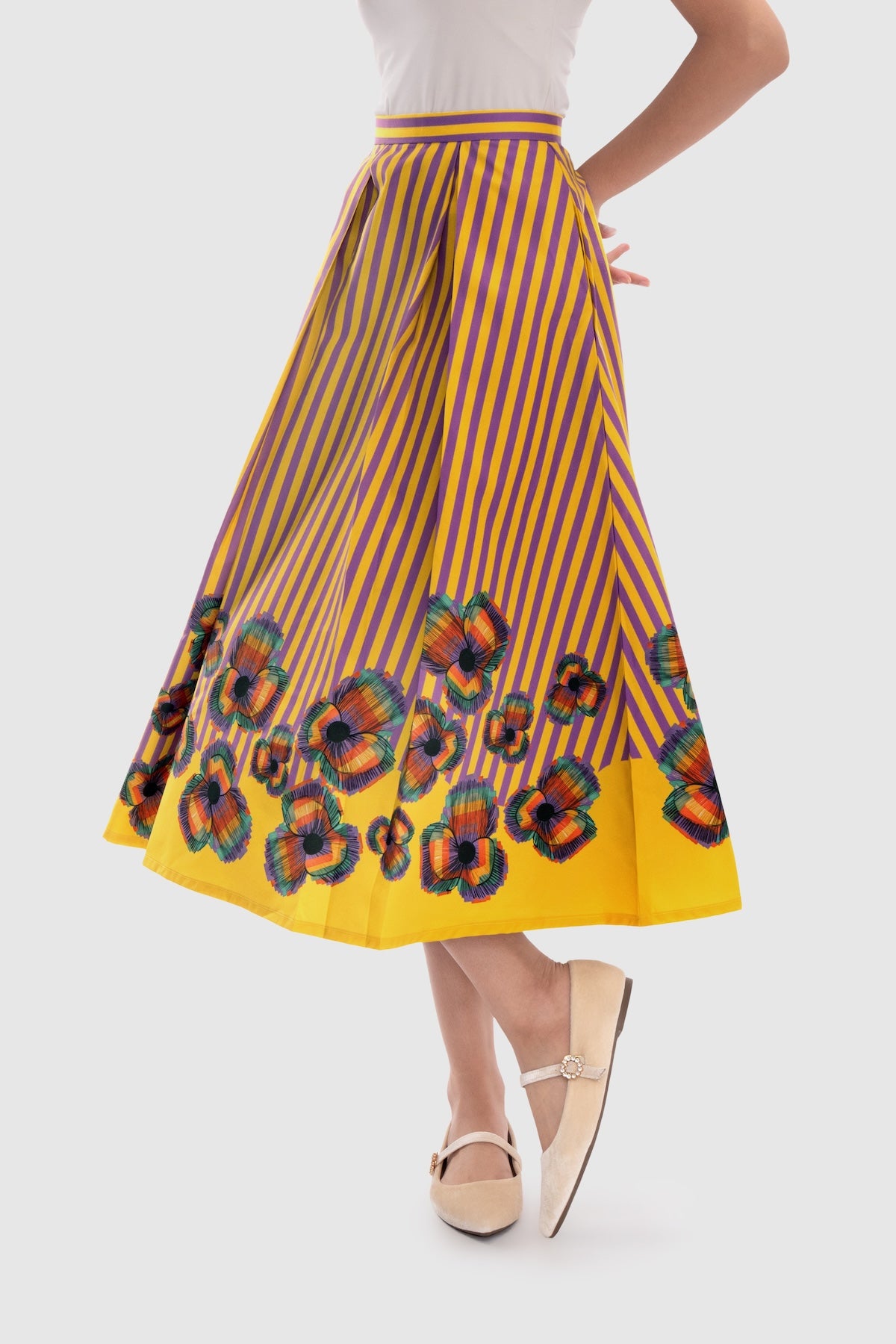 Mimosa Midi Skirt - Spectra