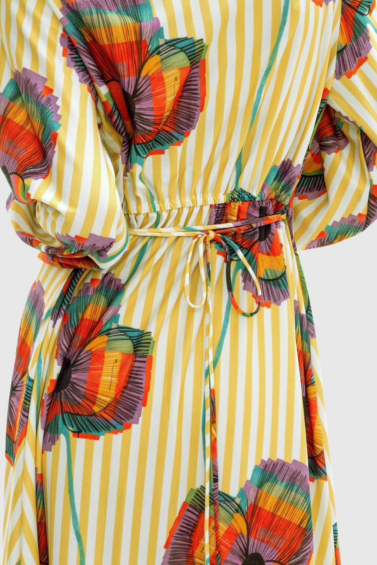 Mimosa Tie-Front Maxi Dress - Goldenrod