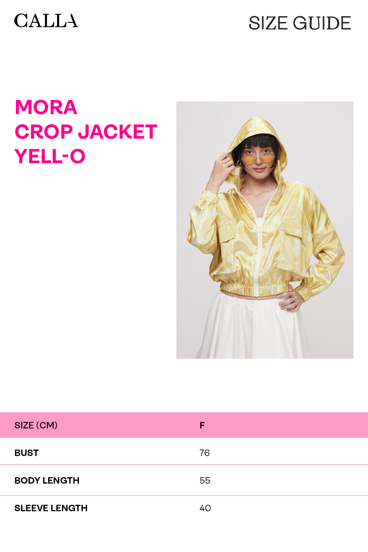Mora Crop Jacket - Yell-o
