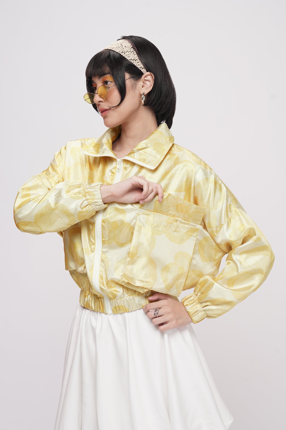 Mora Crop Jacket - Yell-o