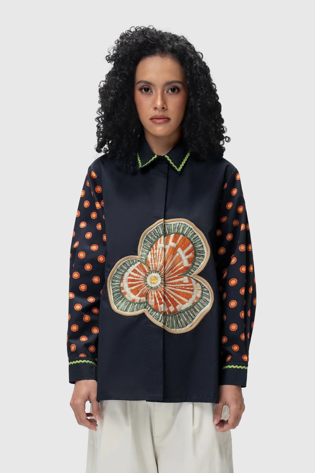 Noctra Pansy Shirt - Flames