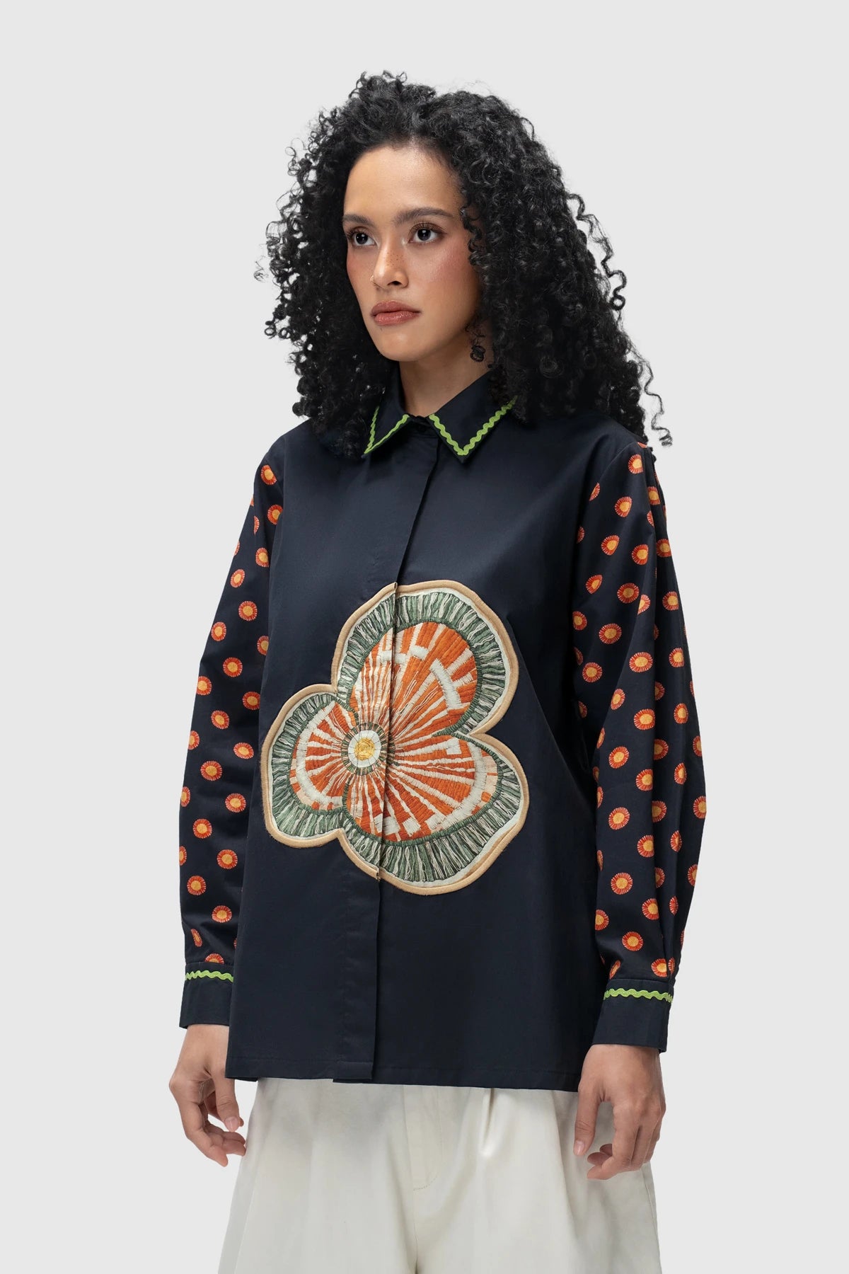 Noctra Pansy Shirt - Flames