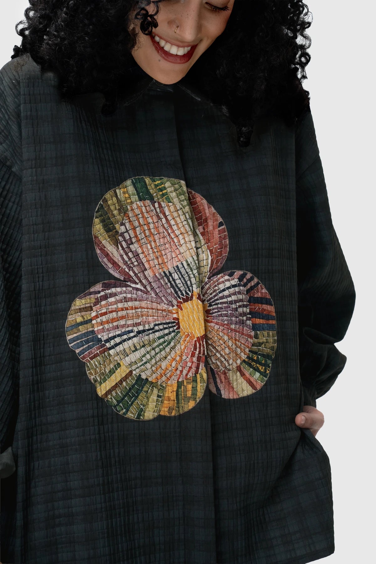 Noir Pansy Shirt - Lush