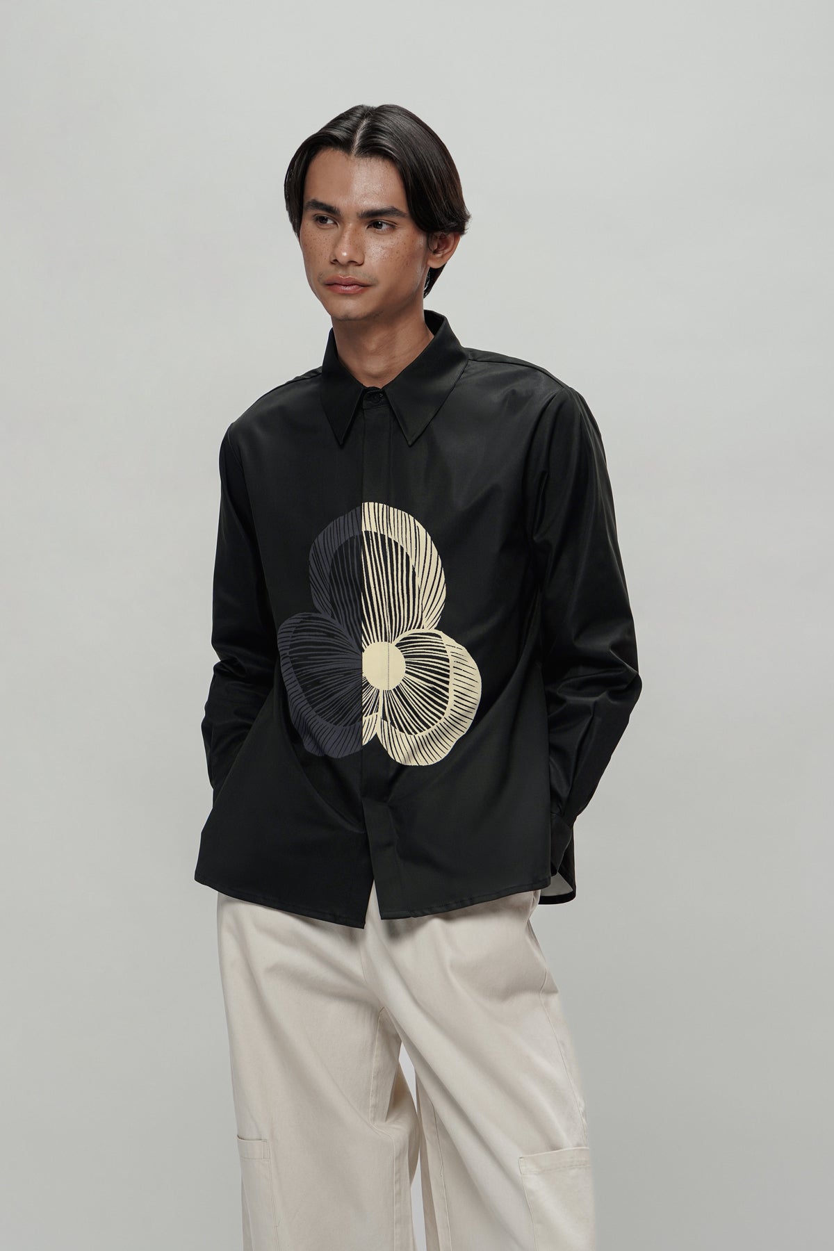 Naomi Oversized Shirt - Phantom