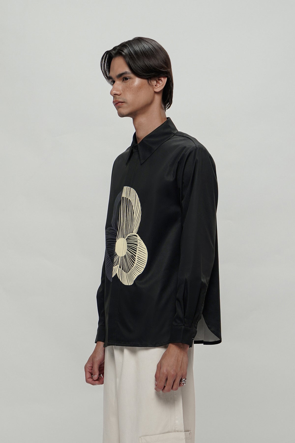 Naomi Oversized Shirt - Phantom