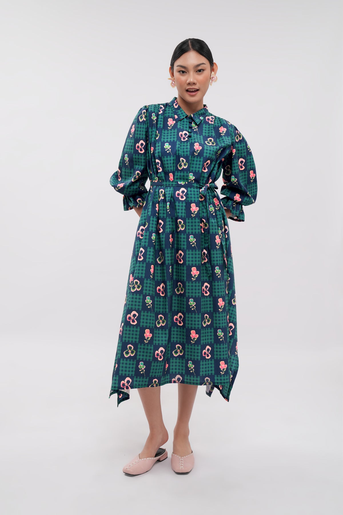 Orelle Handkerchief Dress - Blume