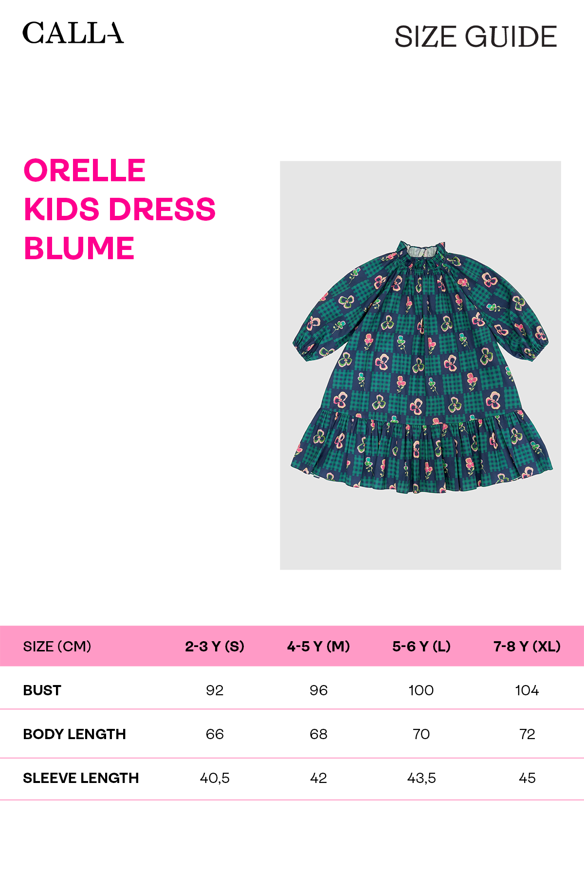 Orelle Kids Dress - Blume