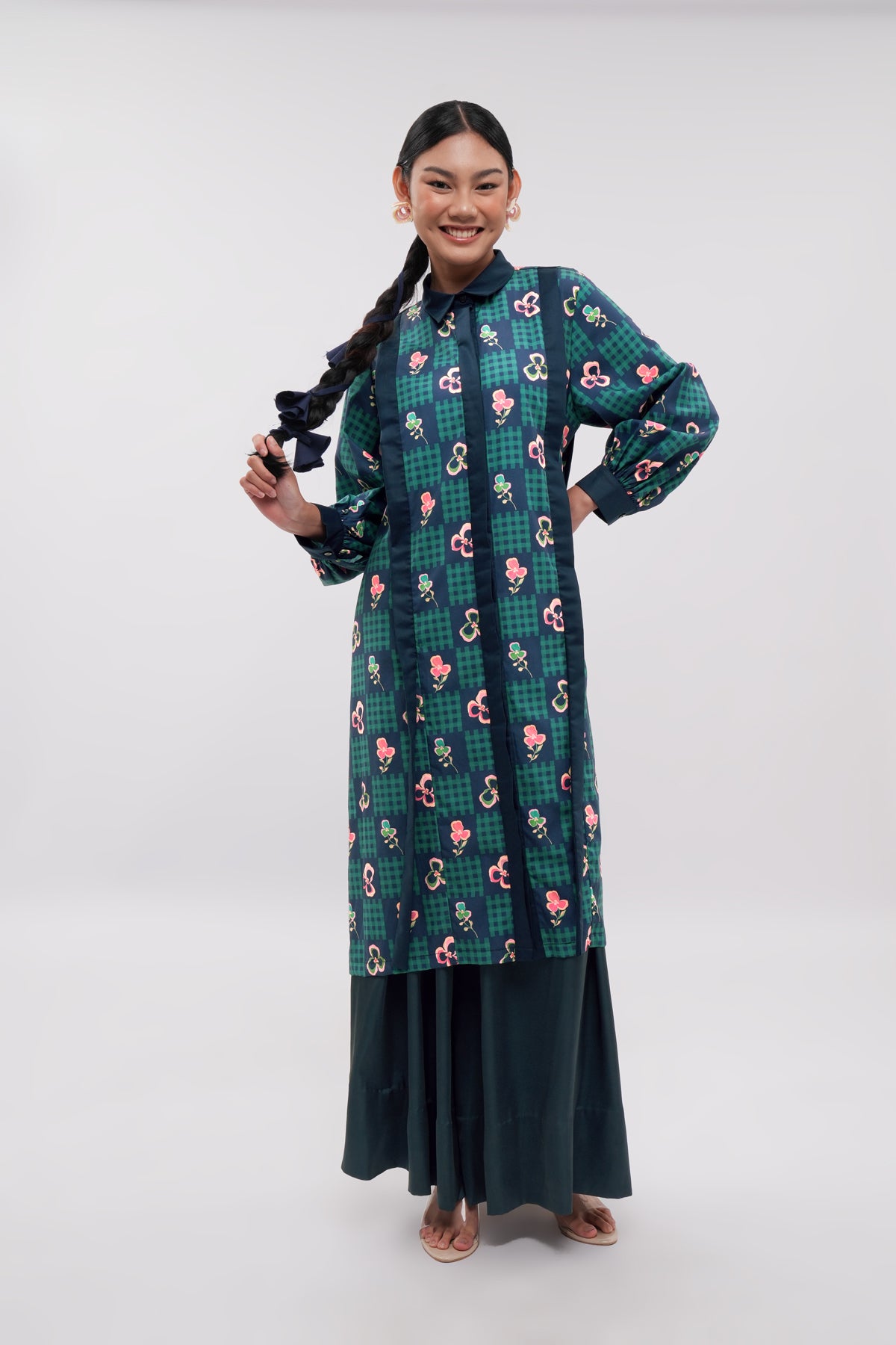 Orelle Slit Dress - Blume