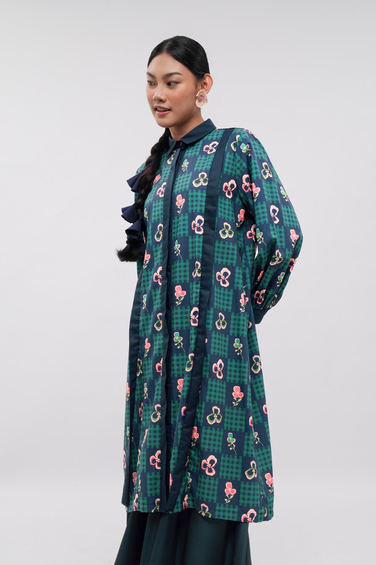 Orelle Slit Dress - Blume