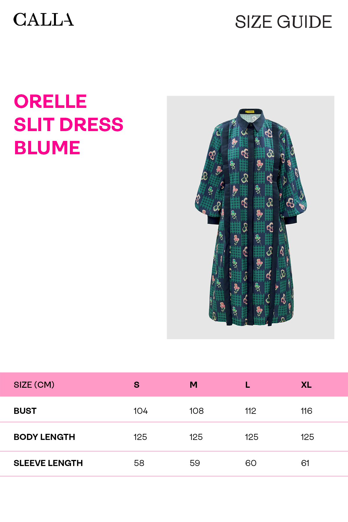 Orelle Slit Dress - Blume