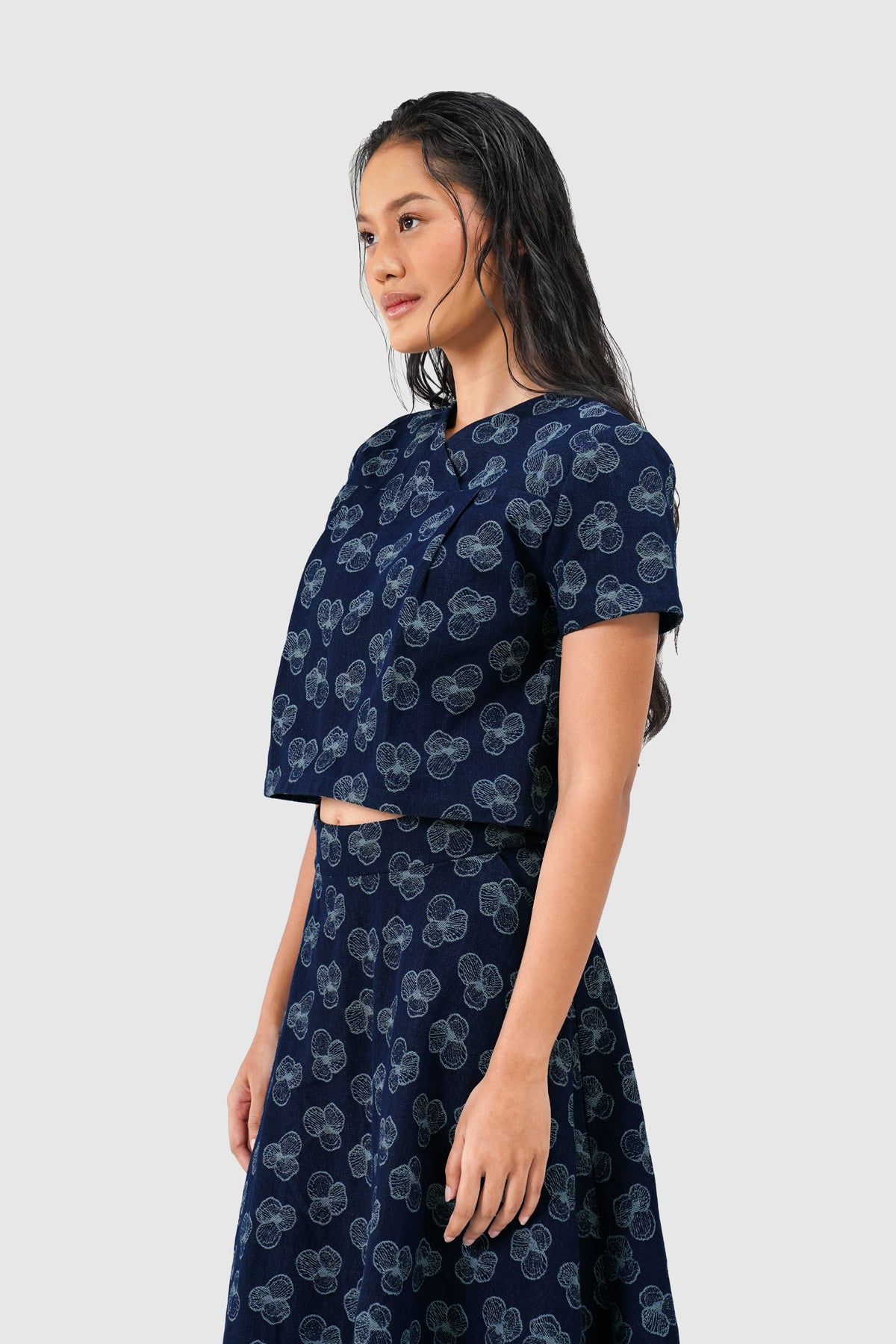 Paula Denim Blouse - Indigo