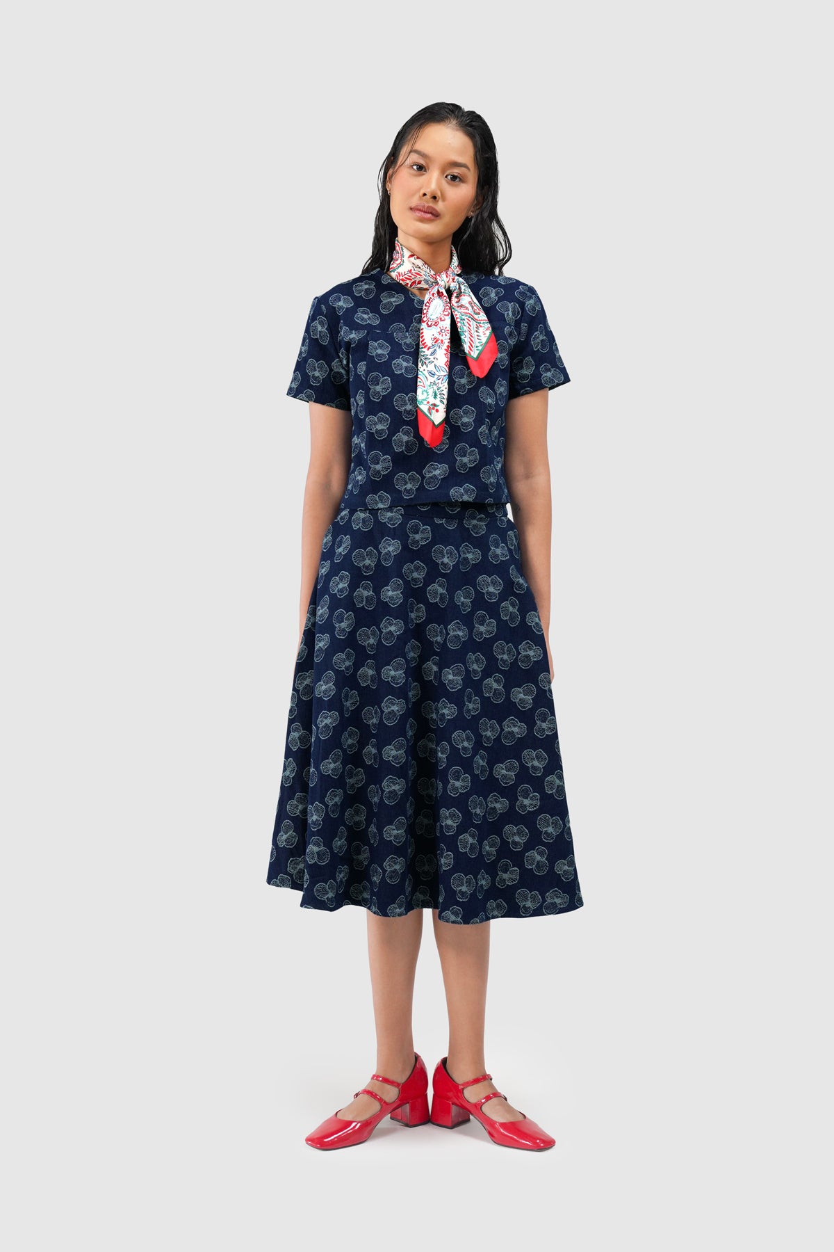 Paula Denim Blouse - Indigo