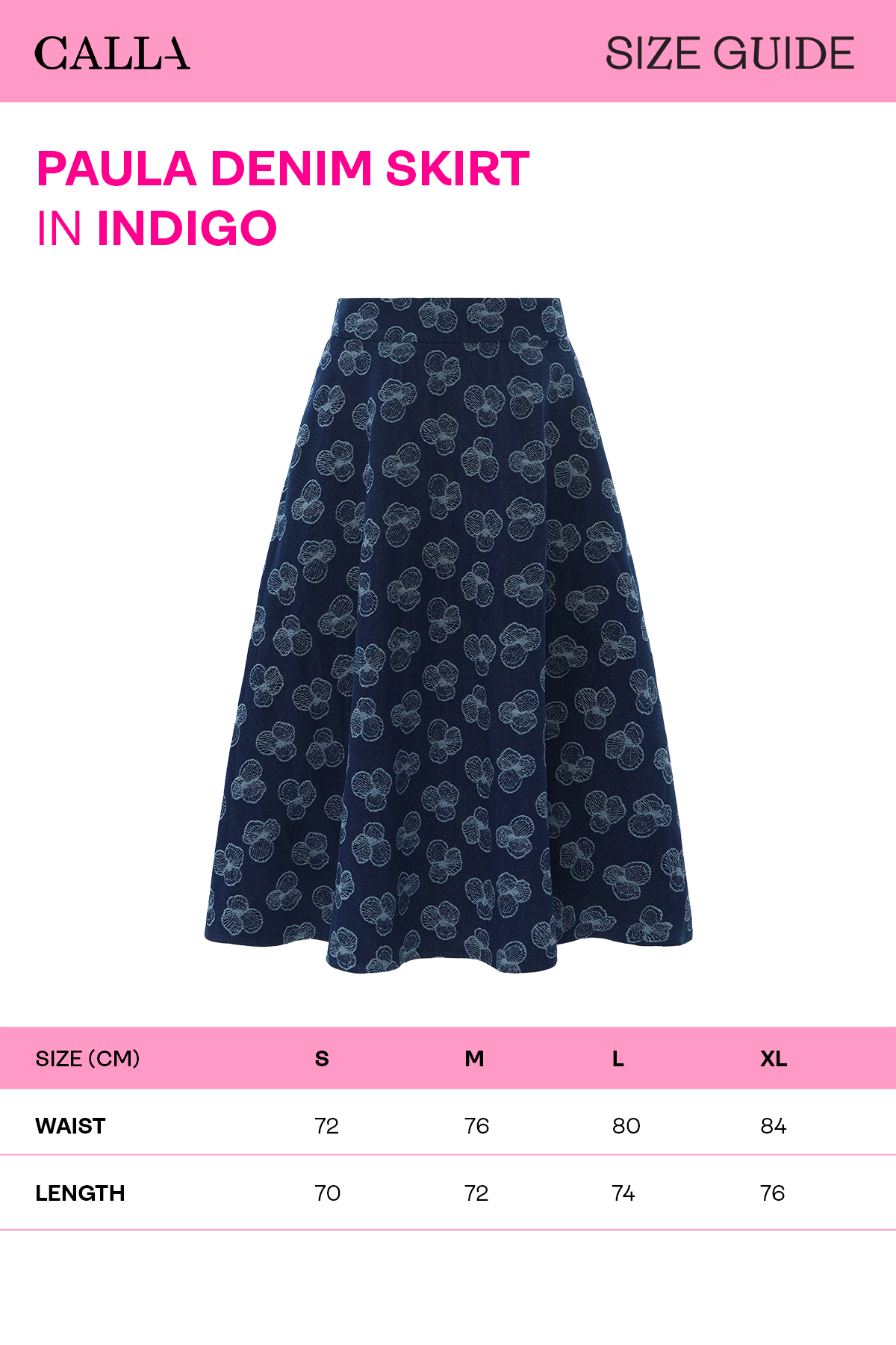 Paula Denim Skirt - Indigo