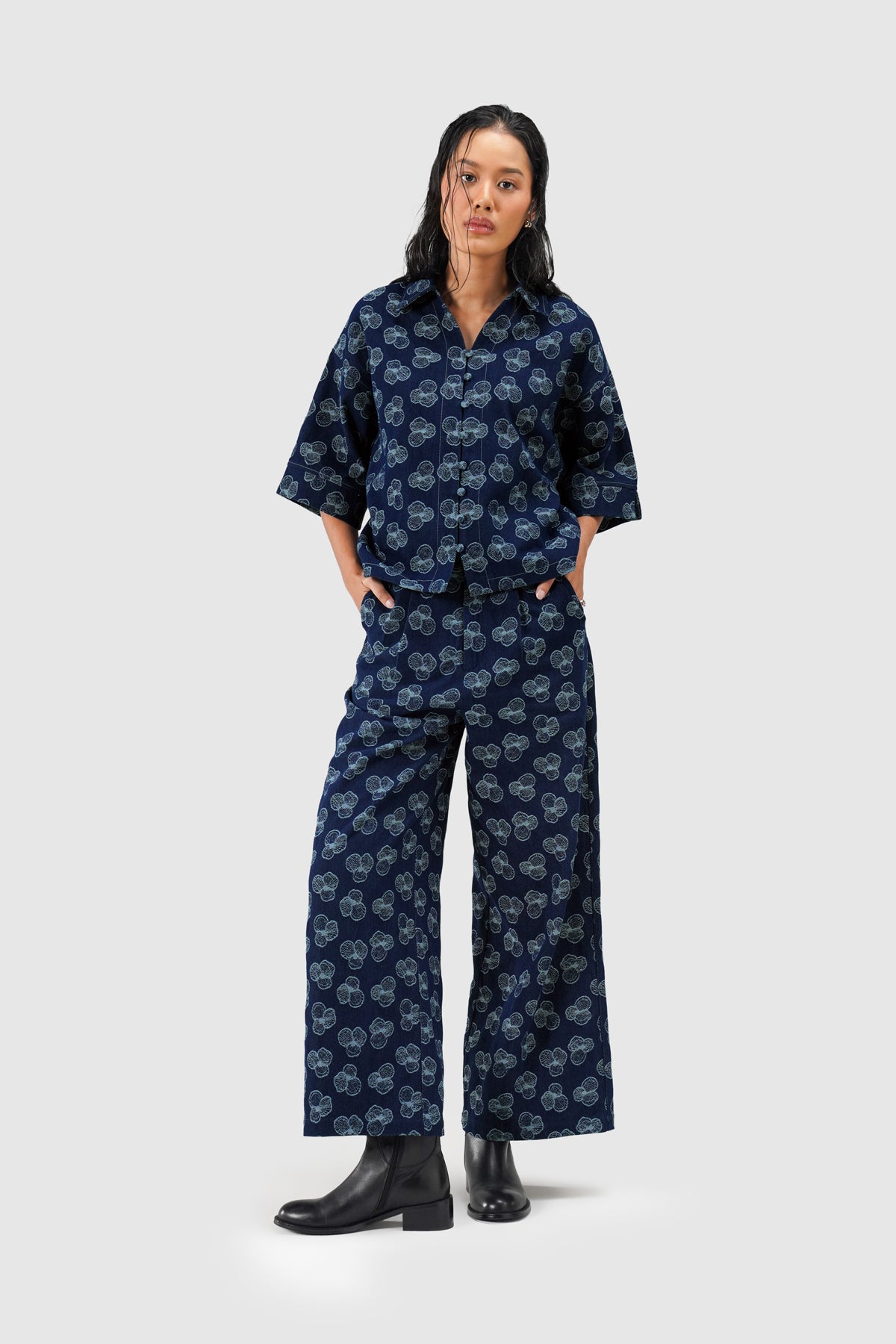 Paula Long Pants - Indigo