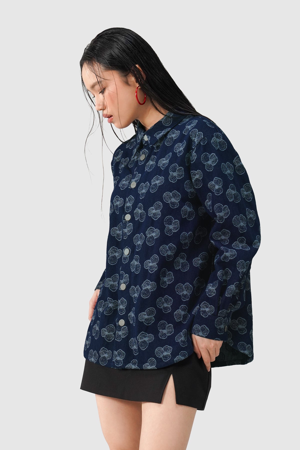 Paula Long Shirt - Indigo