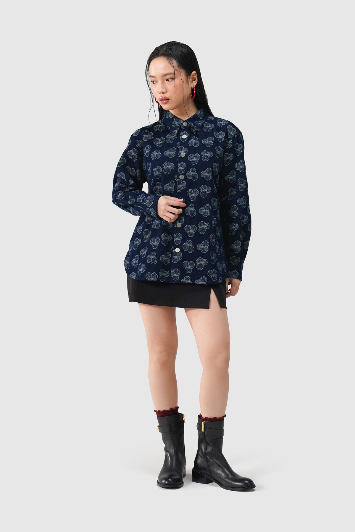 Paula Long Shirt - Indigo